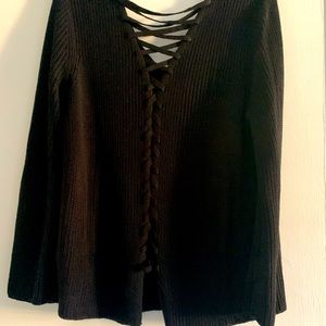 Women’s XL,black,v-neck, loose fitting sweater